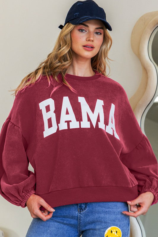 Bama Puff Sleeve Sweatshirt !!